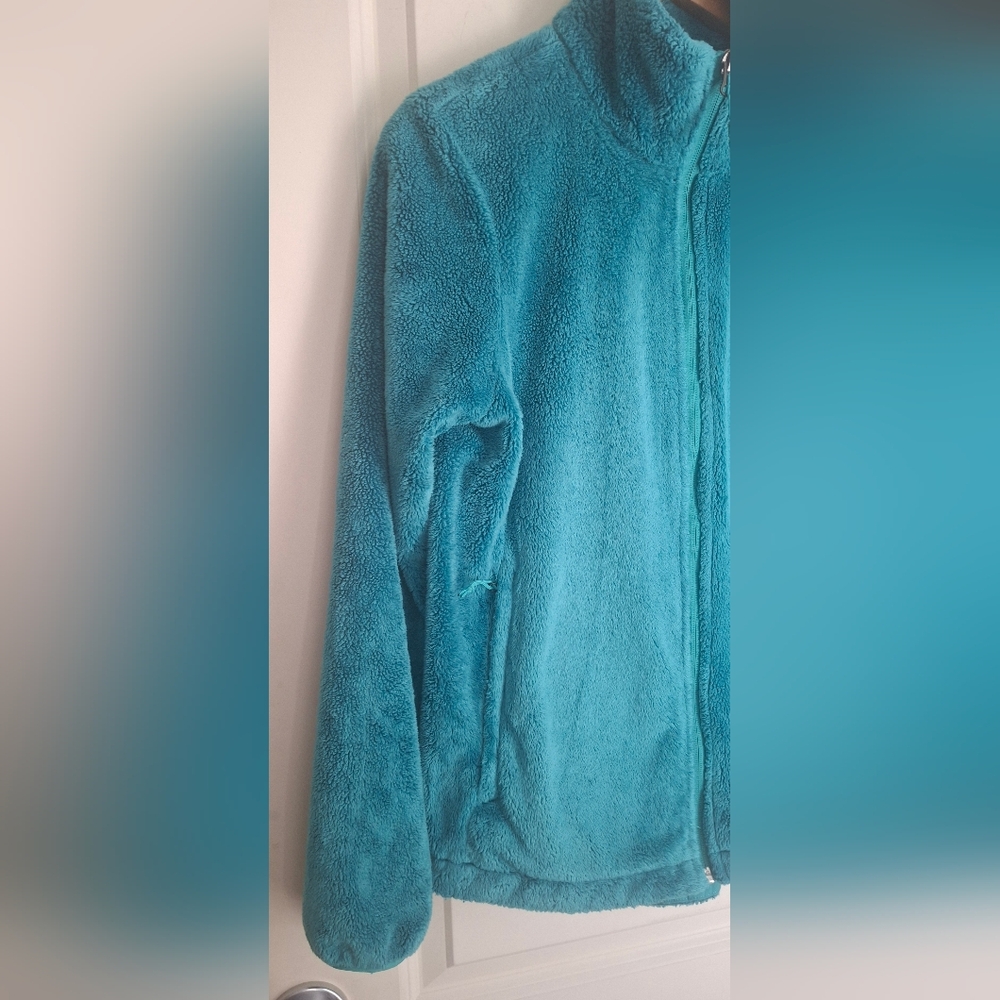 The North Face Turquoise Fleece Full Zip Jacket Porcelain Green M WINTER OUTDOO - Picture 11 of 11